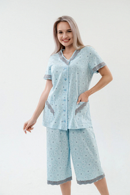 Пижама женская с бриджами 000005444