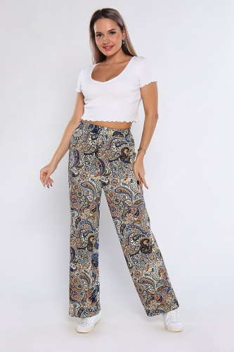 Брюки свободные из вискозы 000004361