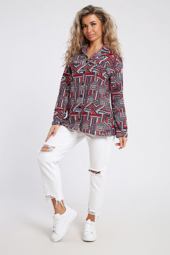 Туника женская рубашечного кроя 000006861