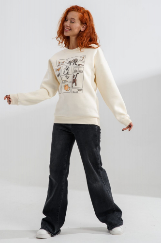 Свитшот оверсайз 000008140