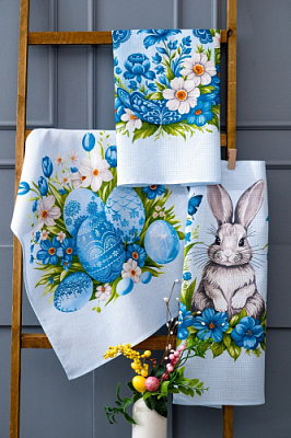 Набор кухонных полотенец Пасхальные истории вафельное 000007198
