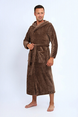 Халат мужской из велсофта 000006609