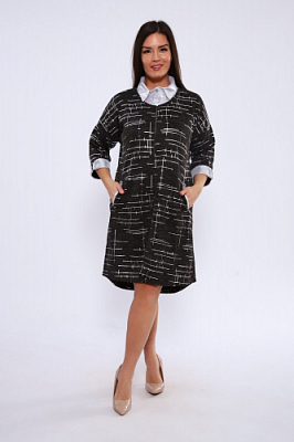 Платье женское комбинированное 000006673