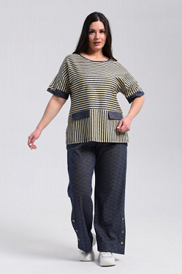 Костюм женский с брюками 000007314