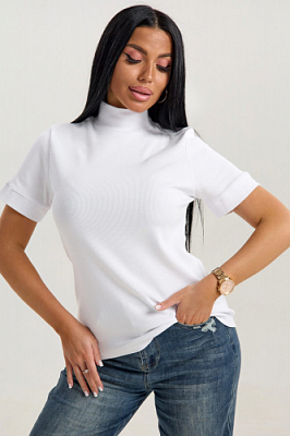 Водолазка женская с короткими рукавами 000007284